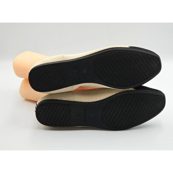 Rothy's Women's Black Beige The Square Slip-On Shoes Squared-Toe Flats Sz 9 2743 - Picture 6 of 16